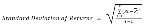 Formula of Deveation of Returns