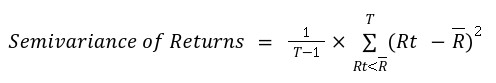 Formula for Semivariance of Returns